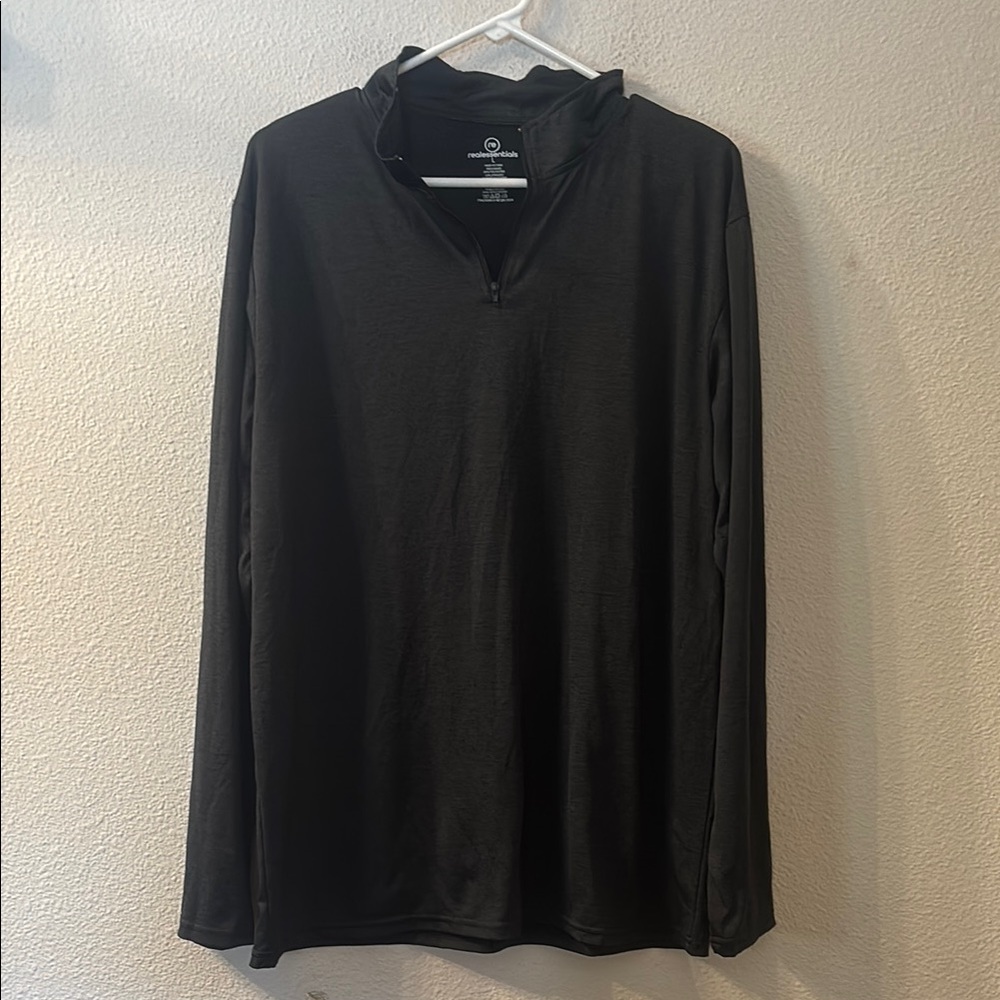 Real Essentials Black Long Sleeve Tee